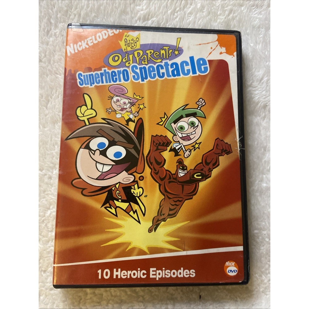 The Fairly Odd Parents Superhero Spectacle Dvd Nickelodeon 10 Heroic Episodes
